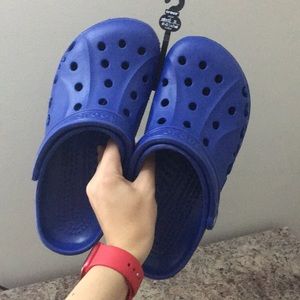 Bright Blue Crocs
